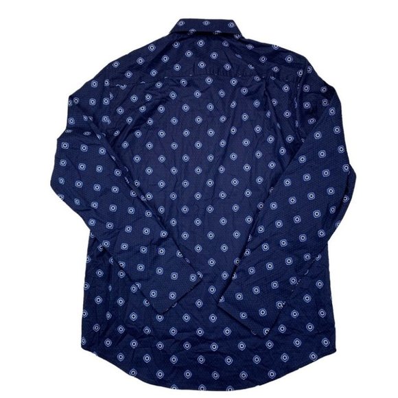 CLUB ROOM Men's Geo-Print Dobby Shirt Size S - Picture 2 of 11